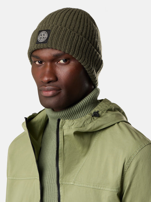 STONE ISLAND LOGO BEANIE